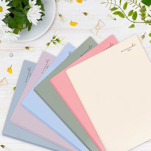 H4D Plastic 2 Pocket Folders with Prongs, Letter Size, Pastel Colors, 6 Pack thumbnail 6