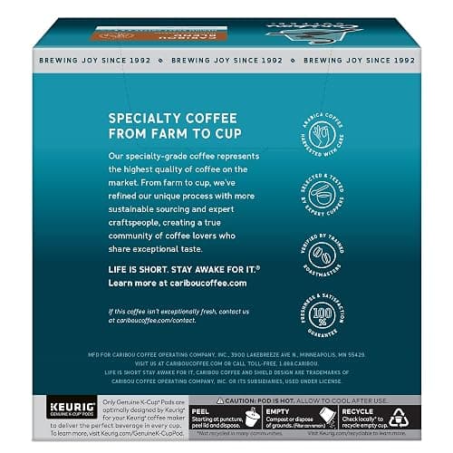 Caribou Coffee Caribou Blend, Keurig Single-Serve K-Cup Pods, Medium Roast Coffee, 32 Count(Pack of 1) thumbnail 15