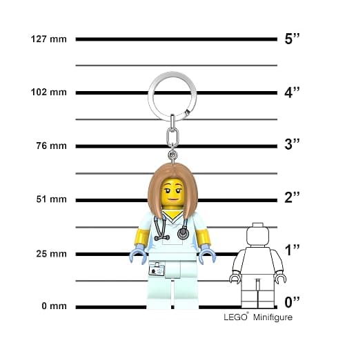 LEGO City Keychain Light - Veterinarian/Nurse (KE156H), Extra-Large 3 Inch Tall Figure thumbnail 2