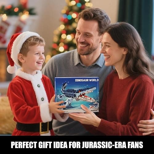 EITOLNR Mosasaurus Dinosaur Building Blocks Set, 805 PCS Dinosaur World Building Toy, Jurassic Ocean Animal Model Collection Toys for Home Decor, Birthday Gift for Adults Boys Age 8-12 thumbnail 7