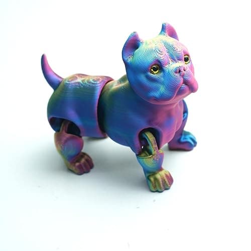 3D Printed Dog Model,Flexible Animals Toy Statue,Movable Joints,Home Office Decor,Interesting Toys for Autism/ADHD,Festival Gifts toco,Fidget Toys, Executive Desk Animals Toy thumbnail 2