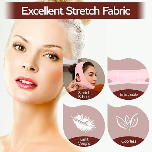 ParaFaciem Reusable V Line Mask Facial Slimming Strap Double Chin Reducer Chin Up Mask Face Lifting Belt V Shaped Slimming Face Mask thumbnail 4