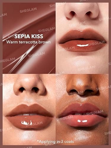 SHEGLAM PoutPerfect Moisturizing Solid Lip Gloss Non Sticky Lipstick with Coconut Oil - Sepia Kiss thumbnail 3
