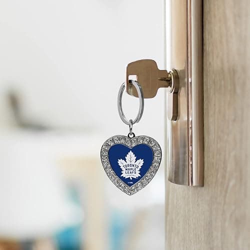 Rico Industries NCAA Team Color Rhinestone Heart Keychain - Great Accessory thumbnail 3