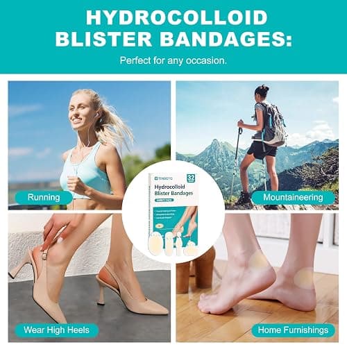 32PCS Hydrocolloid Blister Bandages for Feet Multi-size thumbnail 7