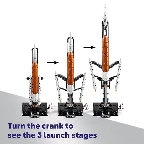 LEGO Technic NASA Artemis Space Launch System Rocket Building Toy for Boys & Girls - STEM Learning & Space Toy W/3-Stage Launch Function for Kids, Ages 9+ - Idea for Birthdays - 42221 thumbnail 3