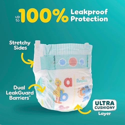 Pampers Diapers - Baby Dry - Size 2, 112 Count, Absorbent Disposable Infant Diaper (Packaging May Vary) thumbnail 3