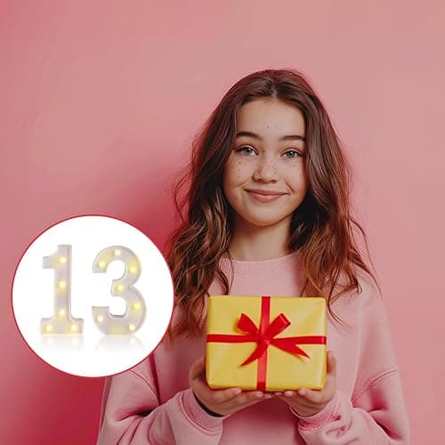 13th Birthday Decorations for Girls Boys,13th Birthday Party Decorations for Centerpieces Table,Light Up Numbers 13 Sign for Party Backdrop Wall Decor for 13 Wedding Anniversary Decoration thumbnail 7