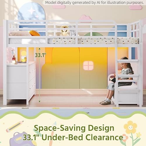 Low Loft Bed thumbnail 8