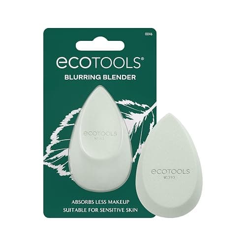 EcoTools Blurring Blender Makeup Sponge, Makeup Blending Sponge For Blurred Skin, For Liquid & Cream Foundation, Cloud Coverage Memory Foam, Eco Friendly, Latex Free, Cruelty-Free & Vegan 1 Count - Image 1
