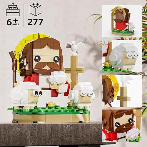 Taojiyuan Jesus Christ Building Blocks Set, Divine Shepherd Jesus Building Toy, Educational Christian Toy for Kids Age 6+ thumbnail 5