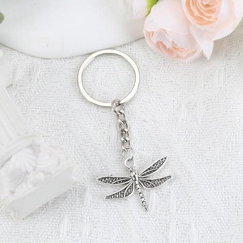 SHTALHST Dragonfly Keychain,Dragonflies Keychain for Women Men,Birthday Christmas Graduation Gift for Friends Insects Lover thumbnail 4