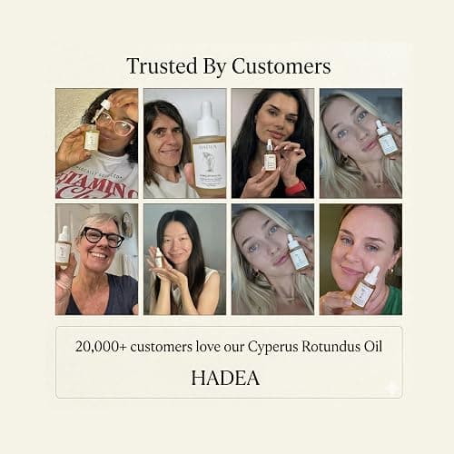 HADEA Cyperus Rotundus Oil to Reduce Hair Growth 100% Organic High-Potency Steam Distilled Cyprus Nutgrass Cypress Inhibitor | Cypress Rotundus Oil For Pcos, Hirsutism, Any Unwanted Hair 30ml thumbnail 7