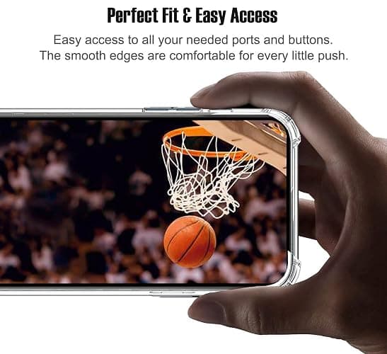 VNGDA Custom Name & Number - Memphis Basketball Jersey - Clear Case for iPhone 16 15 Pro Max 14 13 12 11 Xs Max Xr SE3 8 7 6 Plus 11 Pro Mini,with 4 Shockproof Corners Customized Transparent Case thumbnail 5