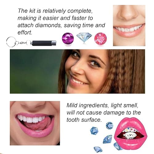 DIY Tooth Gems Kit - Elegant Removable Tooth Gems for Women – Shiny Diamond Crystal Teeth Jewelry. Trendy, Fashionable & Long-Lasting Dental Decor. Perfect for Parties & Special Occasions thumbnail 4