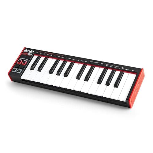 Akai Professional LPK25 - USB MIDI Keyboard Controller with 25 Responsive Synth Keys for Mac and PC, Arpeggiator and Music Production Software,black thumbnail 8
