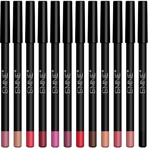IS'MINE Matte Lip Liner Set - 12 Assorted Colors High Pigmented Natural Lip Makeup Soft Pencils Longwear Smooth Ultra Fine (Color Set -1) thumbnail 2