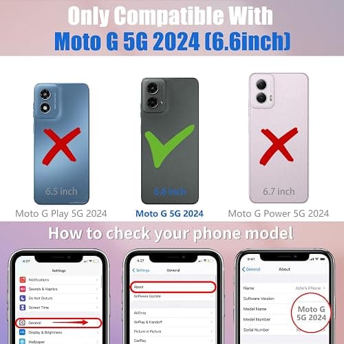 Toycamp for Moto G 5G 2024 Case - Compatible with MagSafe Women Girls Cute Phone Cover Magnetic with Shockproof Protective Girly Pretty Designer Funda for Motorola G 5G 2024, Cowboys thumbnail 2
