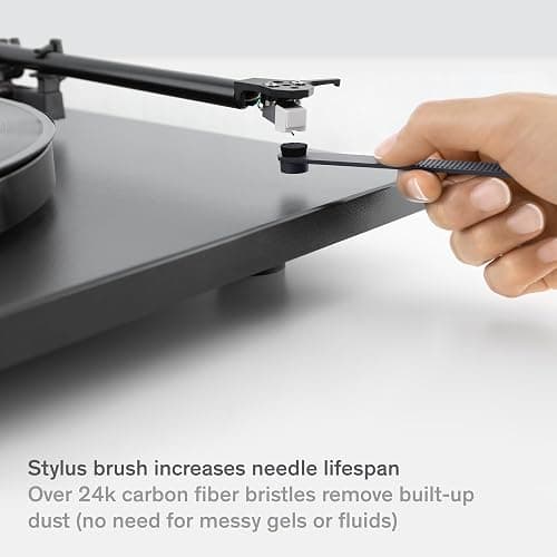 Boundless Audio Vinyl Record Cleaning Kit - 5-in-1 Vinyl Cleaning Kit Includes Velvet Record Brush, Stylus Cleaner, Cleaner Solution, Nylon Brush & Storage Bag thumbnail 8