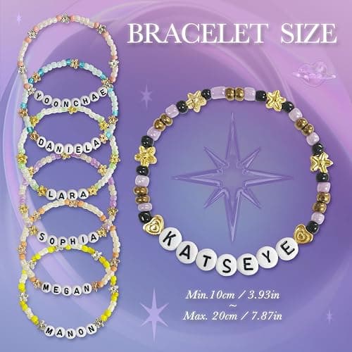 NEOVISTA 7PCS Friendship Bracelets Inspired by KATSEYE Concert Merch, Colorful Jewelry Gifts for Fans, K-pop Style Beaded Accessories for Women & Men, Costume Accessories, Outfit Dress Decor thumbnail 2