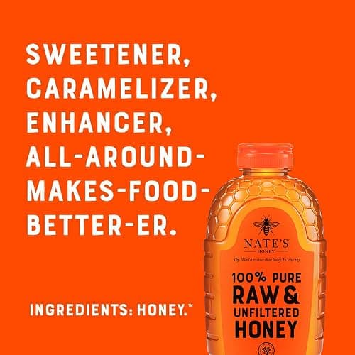 Nate's 100% Pure, Raw & Unfiltered Honey - Award-Winning Taste, 32oz. Squeeze Bottle thumbnail 2