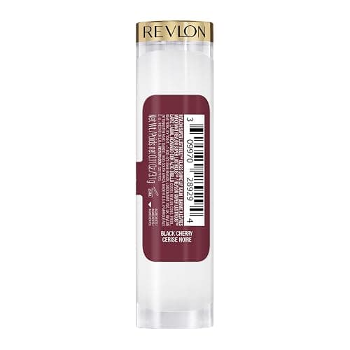 REVLON Super Lustrous Glass Shine Balm, Hydrating Tinted Lip Balm with Hyaluronic Acid, Aloe & Rose Quartz, Medium-Dark Plum Lipstick, 015 Black Cherry, 0.11 oz thumbnail 8