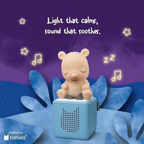 Tonies Night Light - Sleepy Bear Audio Play Character from Sleepy Friends | Warm Glow | 75 Minutes of Beautifully Composed Melodies | Record Your Own Bedtime Stories thumbnail 3