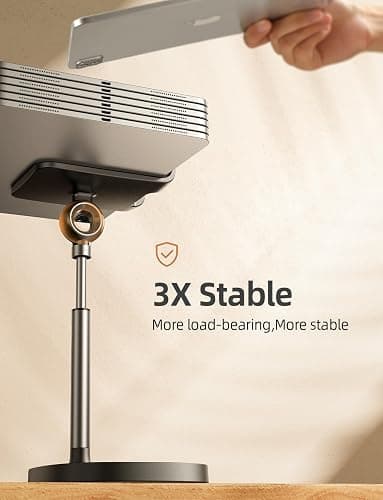 LISEN Cell Phone Stand Adjust for iPhone Phone Holder for Desk, Office Desk Accessories PC Gaming Gifts for Her Essentials Kitchen Gadgets Fit Telephone OtterBox Case Switch iPad Air Tablet 4-10 in thumbnail 7