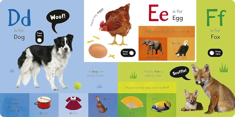 Noisy ABC: A Noisy Introduction to First Words with 26 Spoken Words (My First) thumbnail 3