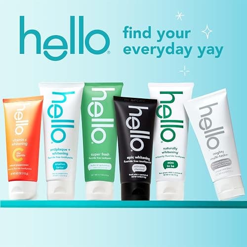 hello Epic Whitening Charcoal Fluoride Free Toothpaste, Activated Charcoal Toothpaste with Coconut Oil, Whitens Teeth Naturally, SLS Free, Fresh Mint, 3 Pack, 4.0 Oz Tubes thumbnail 7
