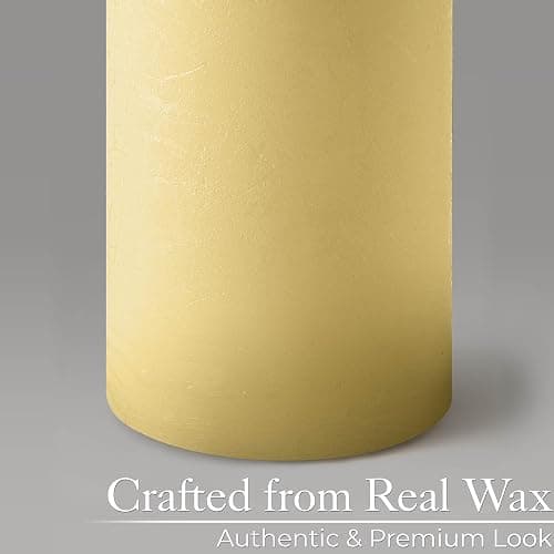 CHRISTOW Flameless LED Candles, Real Wax, Set of 3, Cream | Set of 3 LED Candles, Real Wax Construction, Realistic Flickering Flame, Battery Powered, Safe Flameless Design thumbnail 5