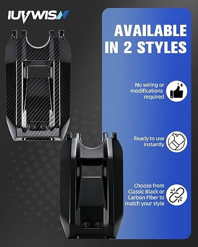 IUVWISN Battery Cover for Surron LBX, Electric Dirt Bike Battery Cover Lid Warp for Sur Ron Light Bee X/S Imitation Carbon Fiber,PP Material thumbnail 7