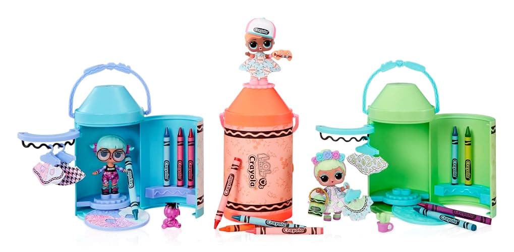 L.O.L. Surprise! Loves CRAYOLA - Colour Me Studio with Collectible Tot - Over 30 Surprises including Doll, Paper Dresses and 4 Crayons - Art Studio Playset in Crayon Capsule Packaging - For Ages 3+ thumbnail 6