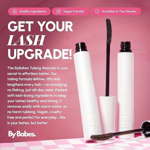 ByBabes Peptide Tubing Mascara For Volume & Length | Waterproof, Smudge-Proof, Long-Lasting Lash Enhancer | Advanced Tubing Technology & Peptide Infusion for Lash Growth - Black Mascara thumbnail 7