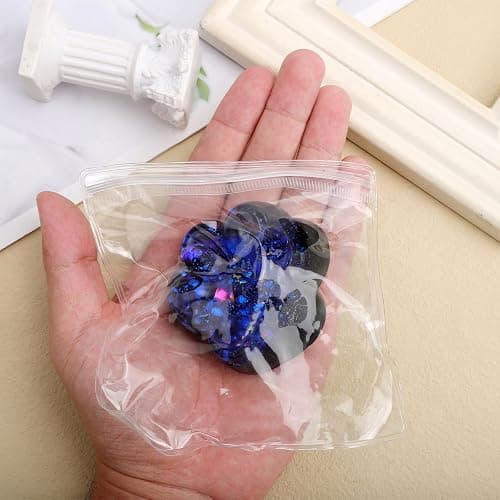 Cat Paw Squeeze Toy, Starry Sky Cat Paw Squish Toys Fun Squishy Pinch Taba Toys Fufu Kitty Relaxing Stress Kawaii Fidget for Kids Adults Halloween Easter Party Favors (Dazzling Blue) thumbnail 4