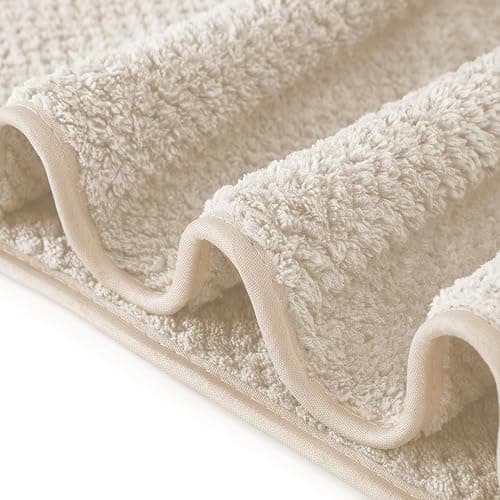MaopaoBeauty 6 Piece Washcloth Set Set,100% Microfiber - Quick Dry, Thick, Soft, Plush and Highly Absorbent Luxury Hotel & Spa Bath Towel for Bathroom, Pack of 6, Khaki thumbnail 6