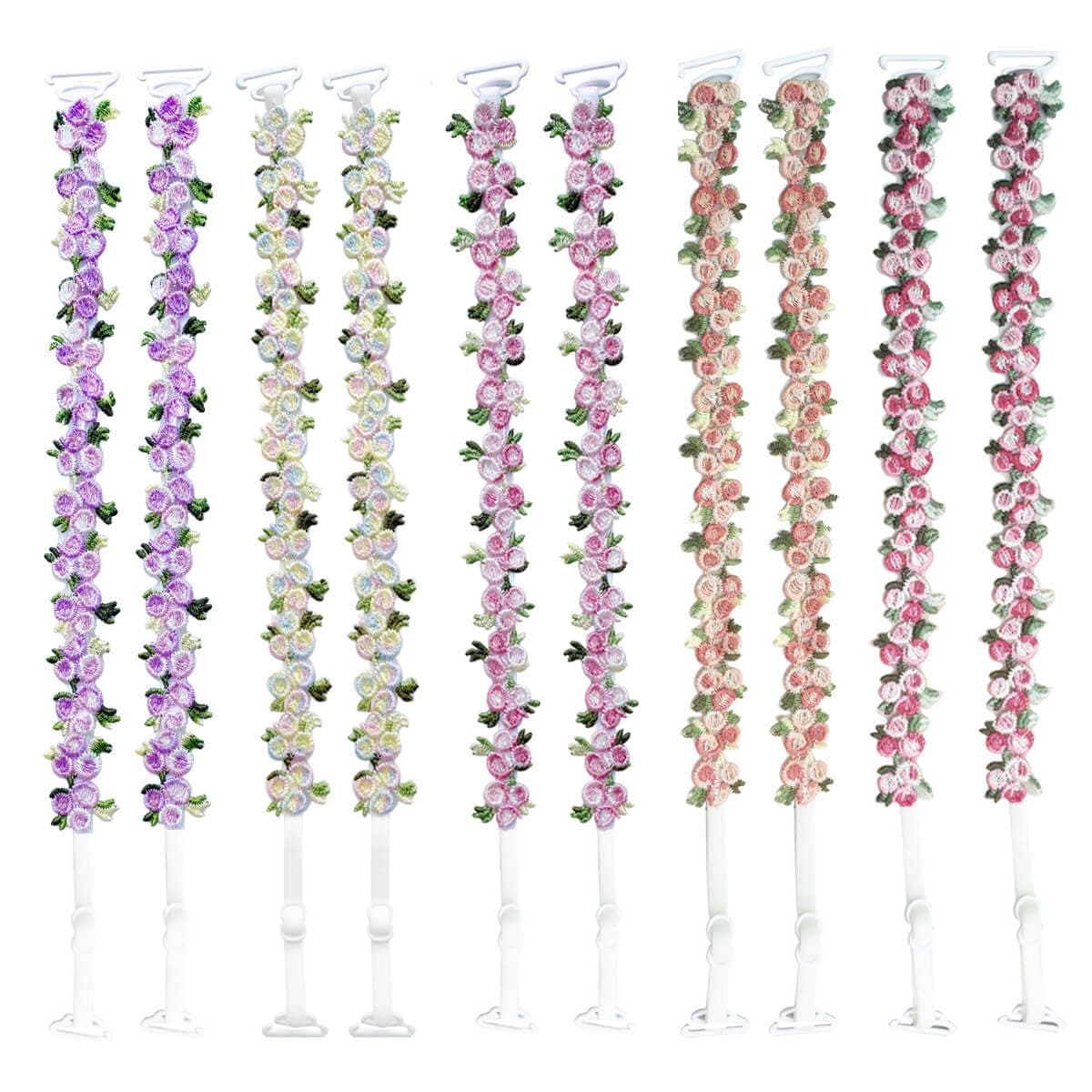 Moly Story 5 pack of floral bra straps