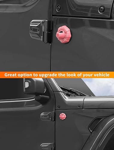 Savadicar Pink Antenna Base Cover for Jeep Wrangler JK JL 4xe & Gladiator JT 2007-2023 – Stylish Exterior Trim Accent, Quick Upgrade Accessory thumbnail 7