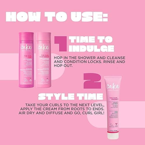 Cake Beauty Curl Defining Cream, The Curl Friend - Moisturizes and Defines Curls – For Frizz Control & Detangling - Avocado Oil, Soybean Oil & Shea Butter – For Curly Hair- 6 Fl Oz / 177 mL - Curl Friend Curl Cream - 6 thumbnail 7