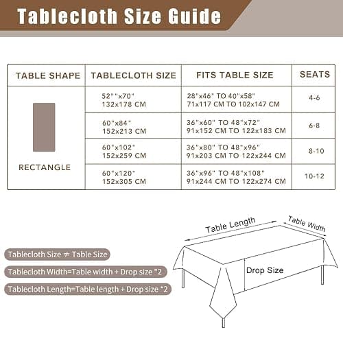 Maymiss 2 Pack Gingham Tablecloth Rectangle Checkered Tablecloth Washable | Water Resistant & Wrinkle Free Rectangle Tablecloth, Washable Tablecloth for Dining, Parties & Outdoor (Light Blue,52"×70") thumbnail 8