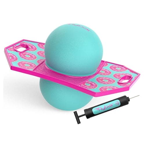 Flybar Pogo Trick Ball for Kids – Balance Bounce Board with Anti-Slip Deck – Pump Included - Indoor & Outdoor Toys for Boys and Girls Fun Way to Reduce Screen Time Supports up to 160 lbs – Ages 6+ - Image 1