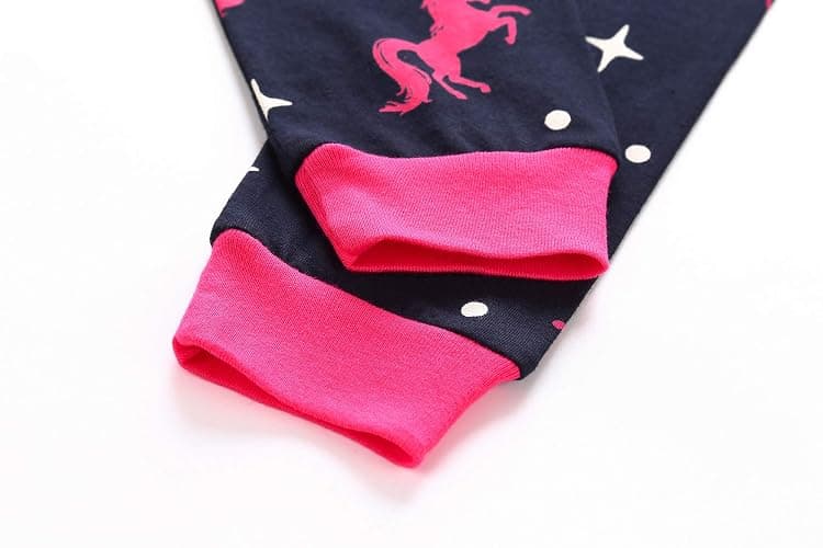 RKOIAN Little Girls' Long Sleeve Pajamas Sets Toddler 100% Cotton Pjs Kids Sleepwears thumbnail 7