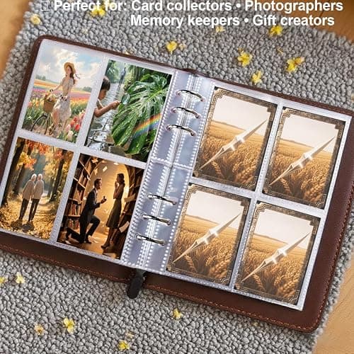 40 Pack - 320 Pockets A5 Binder Sleeves (2.6"x3.6") - Double-Sided 4 Pocket Kpop Photocard Protector Pages - Ultra-Clear Trading Card Sleeves for Game Cards, Collectibles, & Trading Cards thumbnail 6