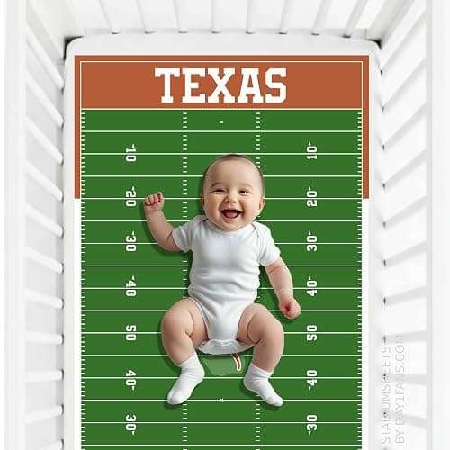 STADIUMSHEETS Day1Fans Officially-Licensed Fitted Crib Sheet (Texas Longhorns) thumbnail 5