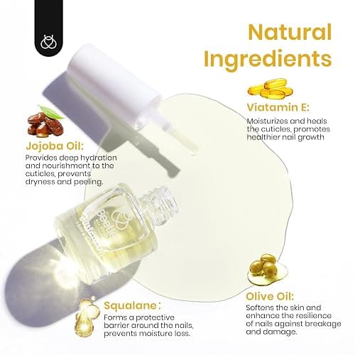 Beetles 7.5ml Cuticle Oil Nail Oil Cuticle Care for Nail, Damaged Cuticles, Stronger Nails Spa and Hand Manicure Essentials for Repaired Thin Nails DIY Home for Women thumbnail 3