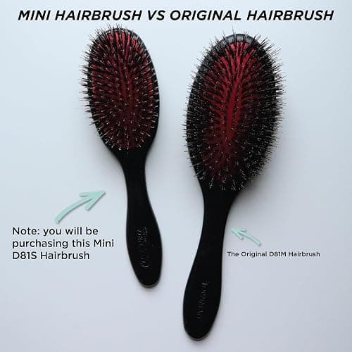 Denman Boar Bristle Hair Brush – Smoothing & Shine Enhancing for Slick Back Styles, Curl Defining & Detangling. Hairbrush with Natural Bristles for all Hair Types for Women & Men thumbnail 8
