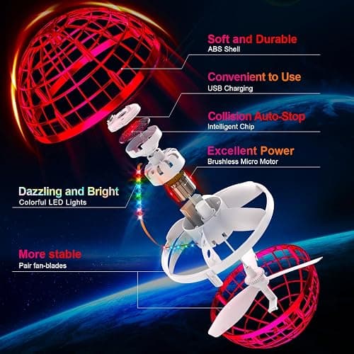 Flying Orb Ball Red thumbnail 4