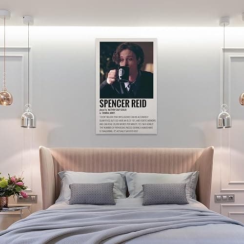 RCIDOS Matthew Gray Gubler Poster Criminal Minds Spencer Reid Poster (11) Canvas Painting Posters And Prints Wall Art Pictures for Living Room Bedroom Decor 12x18inch(30x45cm) Frame-style thumbnail 8