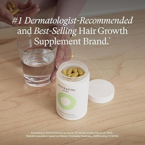 Nutrafol Women's Hair Growth Supplements, Ages 18-44, Clinically Proven for Visibly Thicker and Stronger Hair, Dermatologist Recommended - 1 Month Supply thumbnail 2