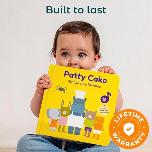 Cali's Books Patty Cake Nursery Rhymes - Interactive Books for 1 Year Old, Sound Book for Toddlers 1-3, Perfect 1 Year Old Girl, Musical Book for Toddlers, 6 Favorite Songs thumbnail 6